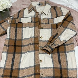 NWOT - SHEIN - Flannel Shacket